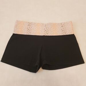 Victoria's Secret Vintage Y2K XS Animal Print Foldover Yoga Shorts